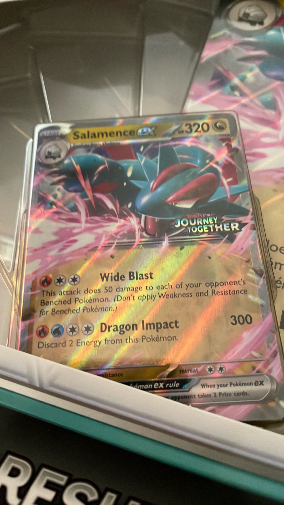 Salamence Ex Journey Together Promo Card