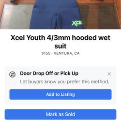 Xcel Youth 4/3 Wet Suit