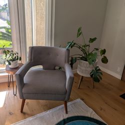 Modway Mid Century Modern Grey Chairs