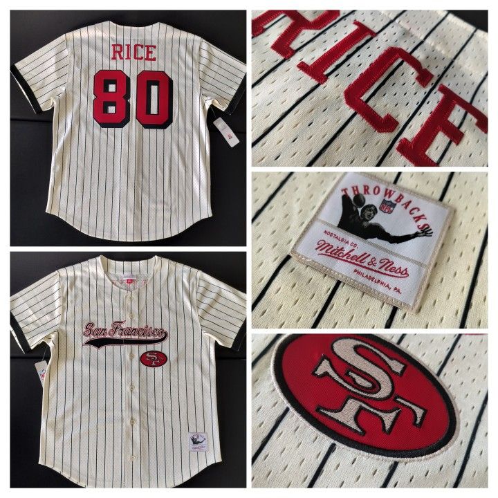 San Francisco 49ers - JERRY RICE - JERSEY AVAILABLE - MITCHELL & NESS - AUTHENTIC - LARGE
