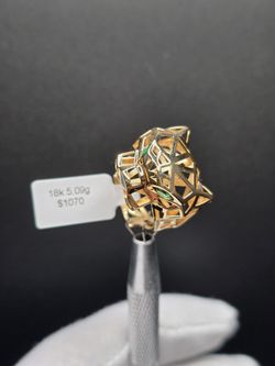 Anillo De Oro 18k .. Peso 5.09 $ 1070