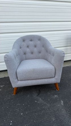 Modern grey accent chair