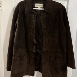 Men’s Size L Eddie Bauer Suede Leather Jacket