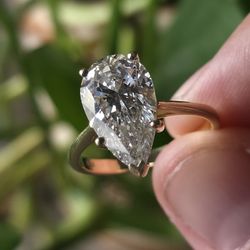 4.17 Ct Lab Grown Diamond Engagment Ring 