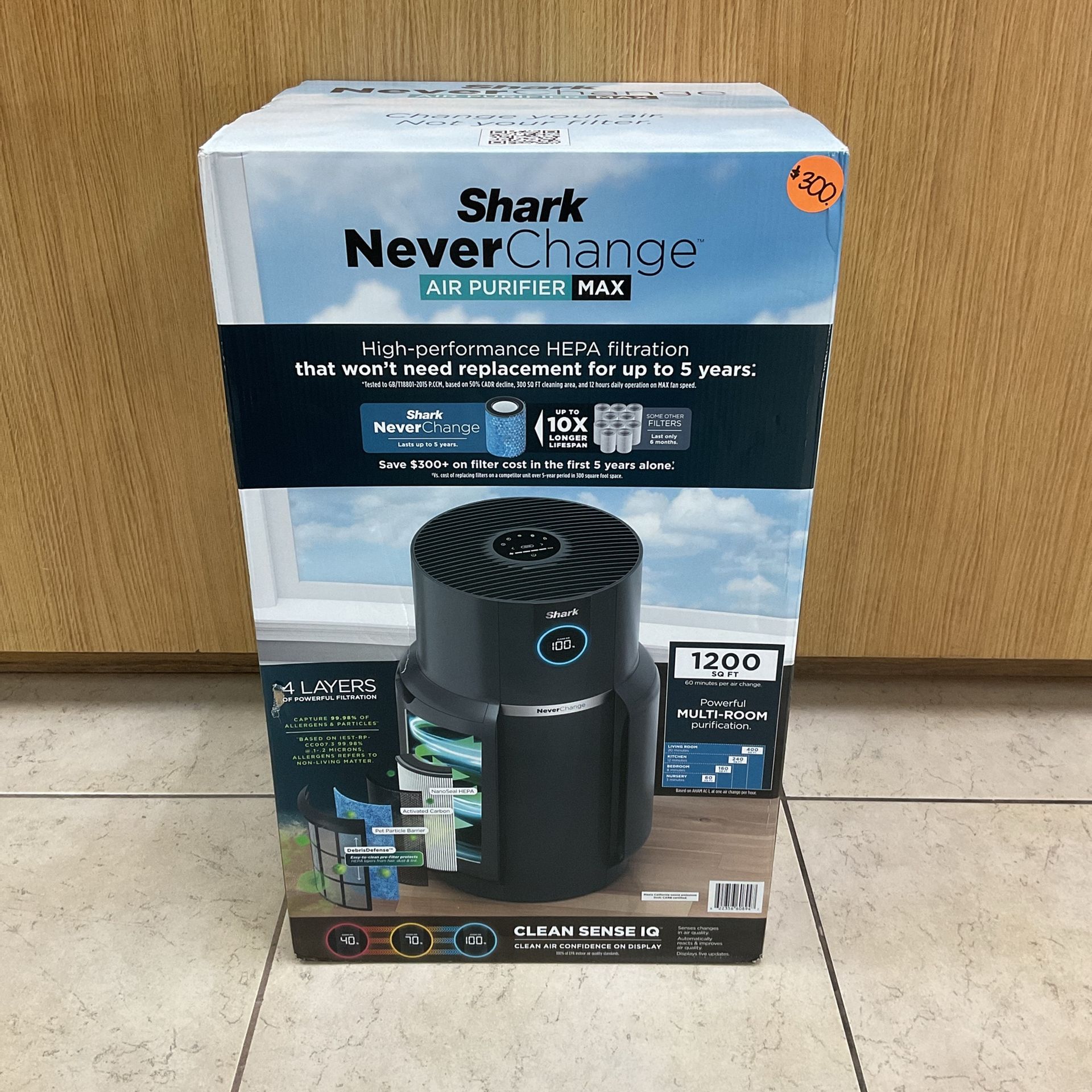 SHARK NEVER CHANGE AIR PURIFIER MAX.
