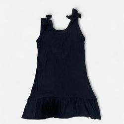 Black swimsuit cover with bow detail size S 