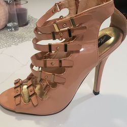 Blush pink heels