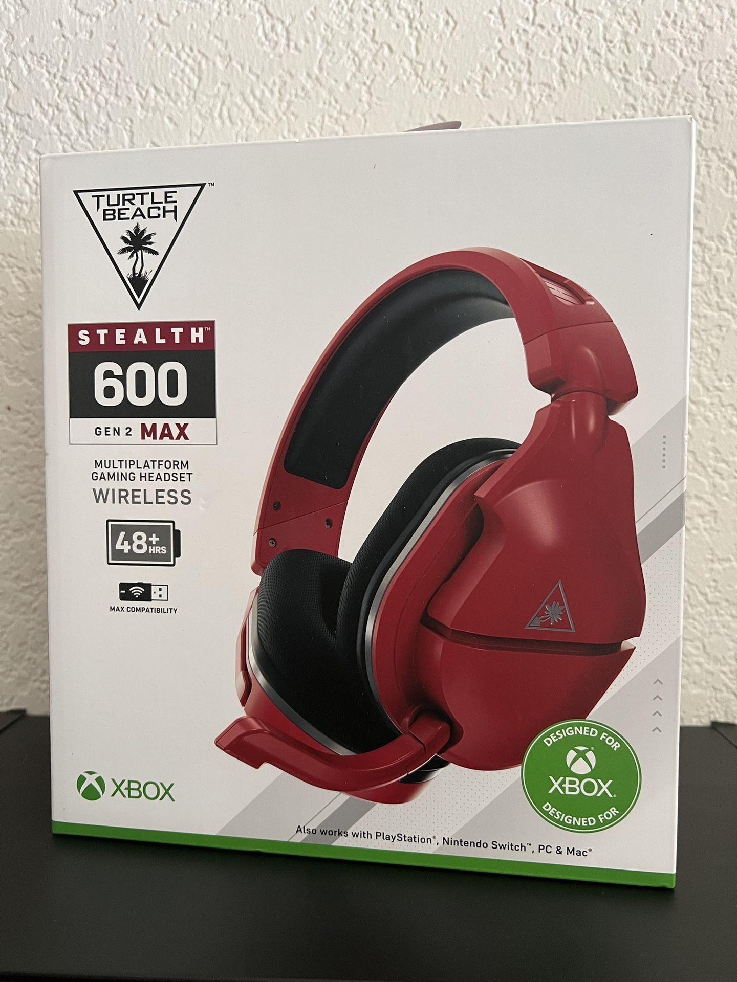 Turtle Beach Stealth 600 Gen 2 MAX Wireless Gaming Headset for Xbox Series X|S/Xbox One/PlayStation 4/5/Nintendo Switch/PC - Midnight Red