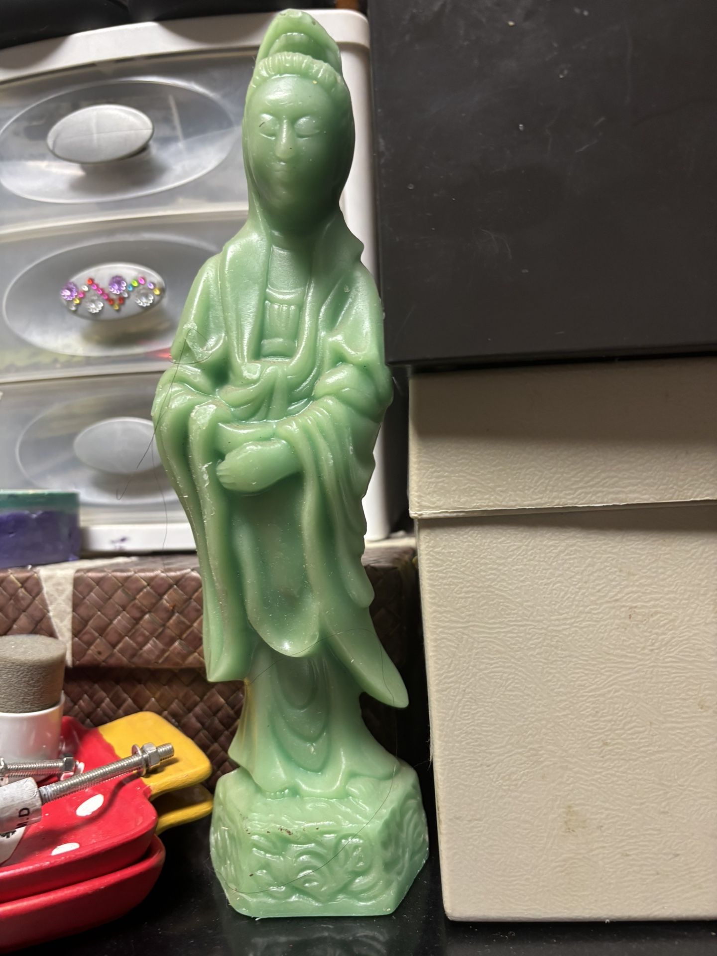Vintage Wax Avon Statue