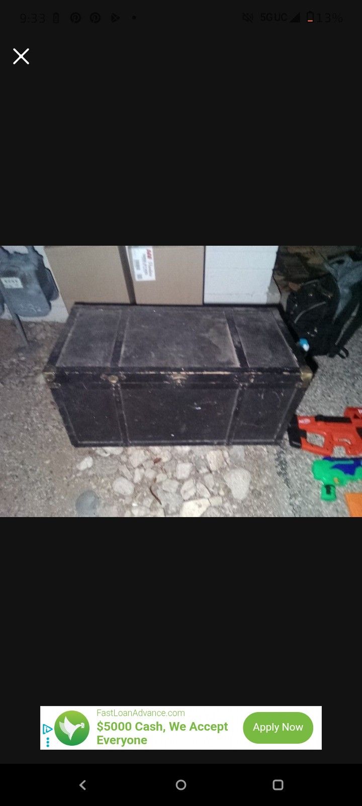 Wooden Chest 15$