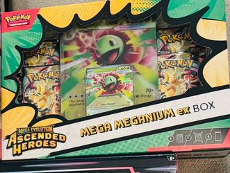 Ascended Heroes Mega Meganium ex Box