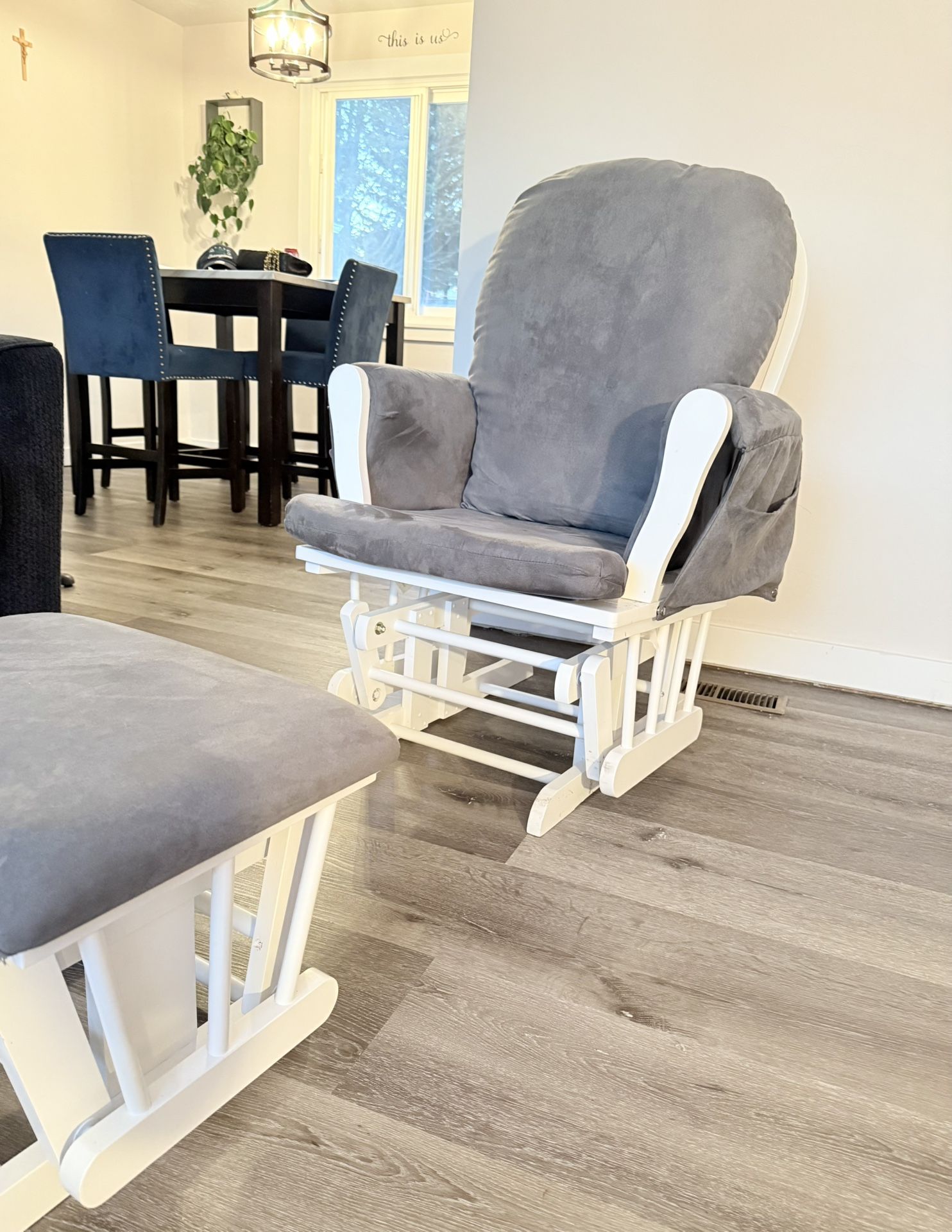 Costzon Nursery Glider With Ottoman