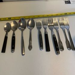 10 Pcs Forks and Spoons