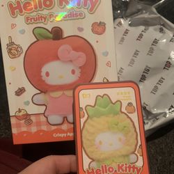Pineapple Hello Kitty Plush Pendant