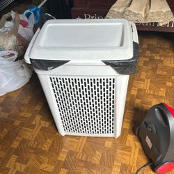 White Plastic Hamper