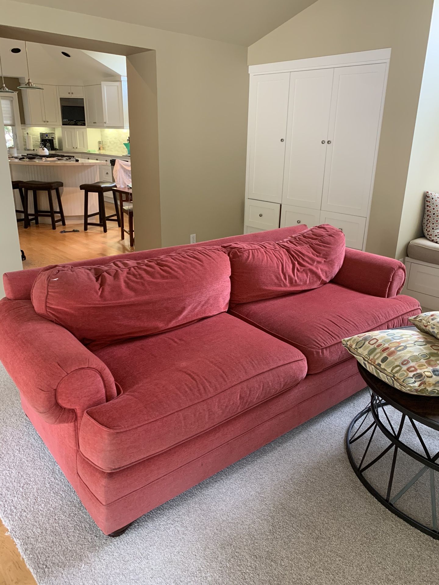 FREE!!!!! Red plush couch