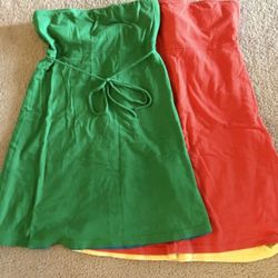 Victoria Secrets Pink Strapless Dresses