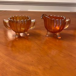 Vintage Carnival, Glass Cream/Sugar