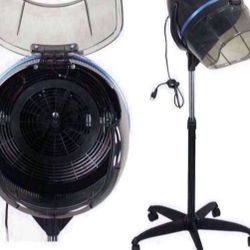 Salon Hair Bonnet Dryer w/Adjustable Height and Rolling Base