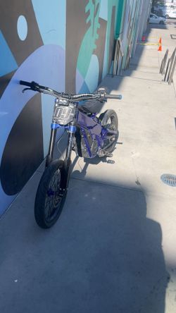 Electric Dirt Bike Blue Custom Build