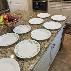 Vintage Corelle by Corning plates. 