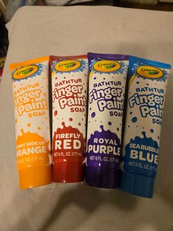 4pk Bath finger paint soap