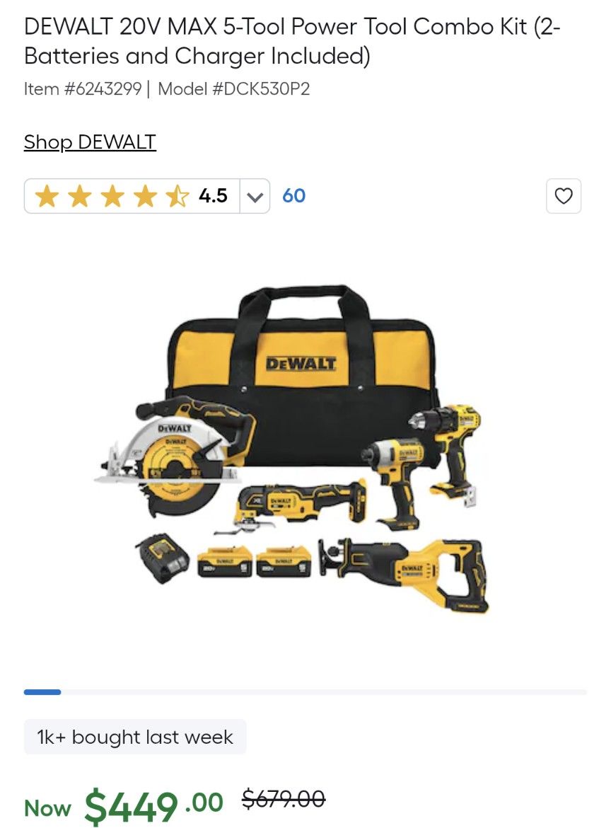 DEWALT Power Tool Combo Kit