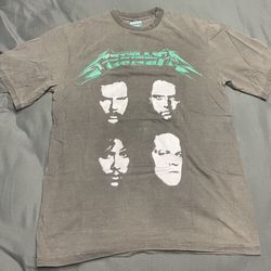 Metallica Modern Boot AOP Faded Black T-Shirt - Size Large