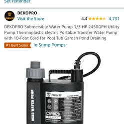 Dekpro Water Pump