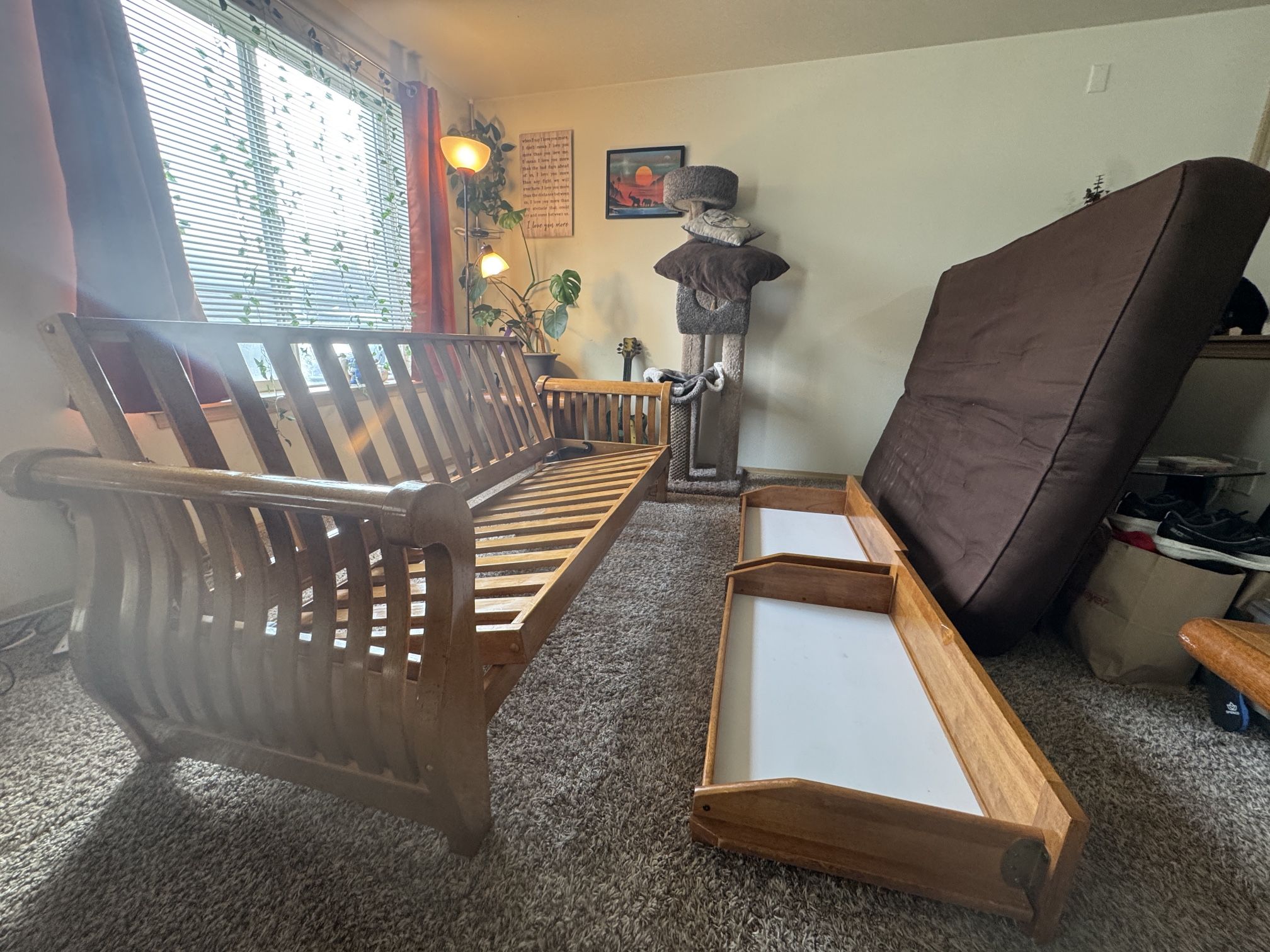 Solid Wood Futon