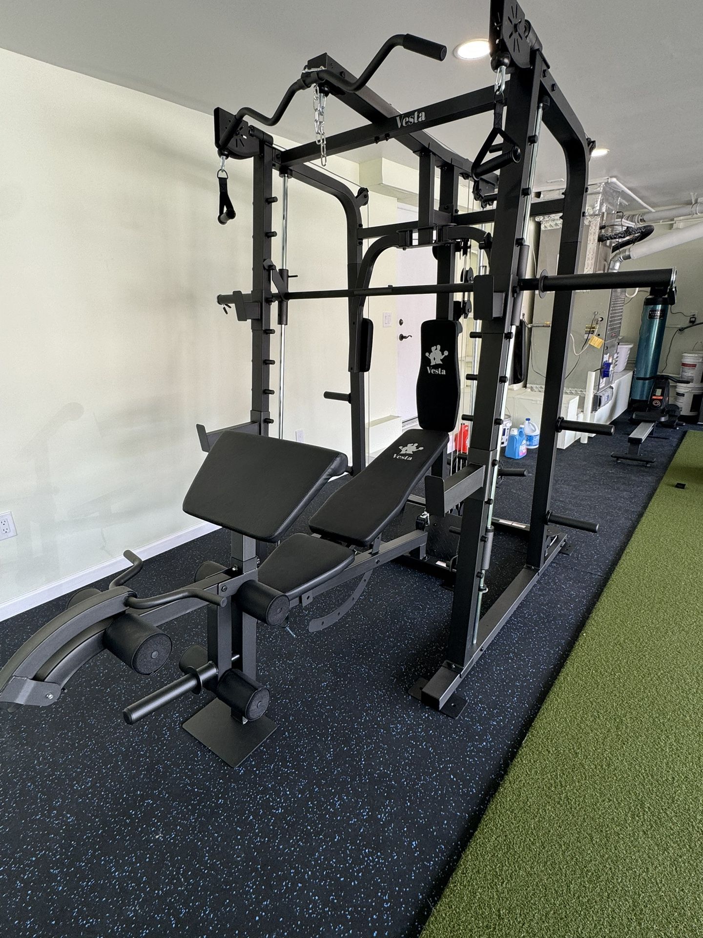 Smith Machine SM2001/FID Adj Bench/Gym Equipment/Fitness/Squat Rack/‼️⭕️WEIGHTS AND BARBELL SOLD INDIVIDUALLY ⭕️‼️FREE DELIVERY🚚