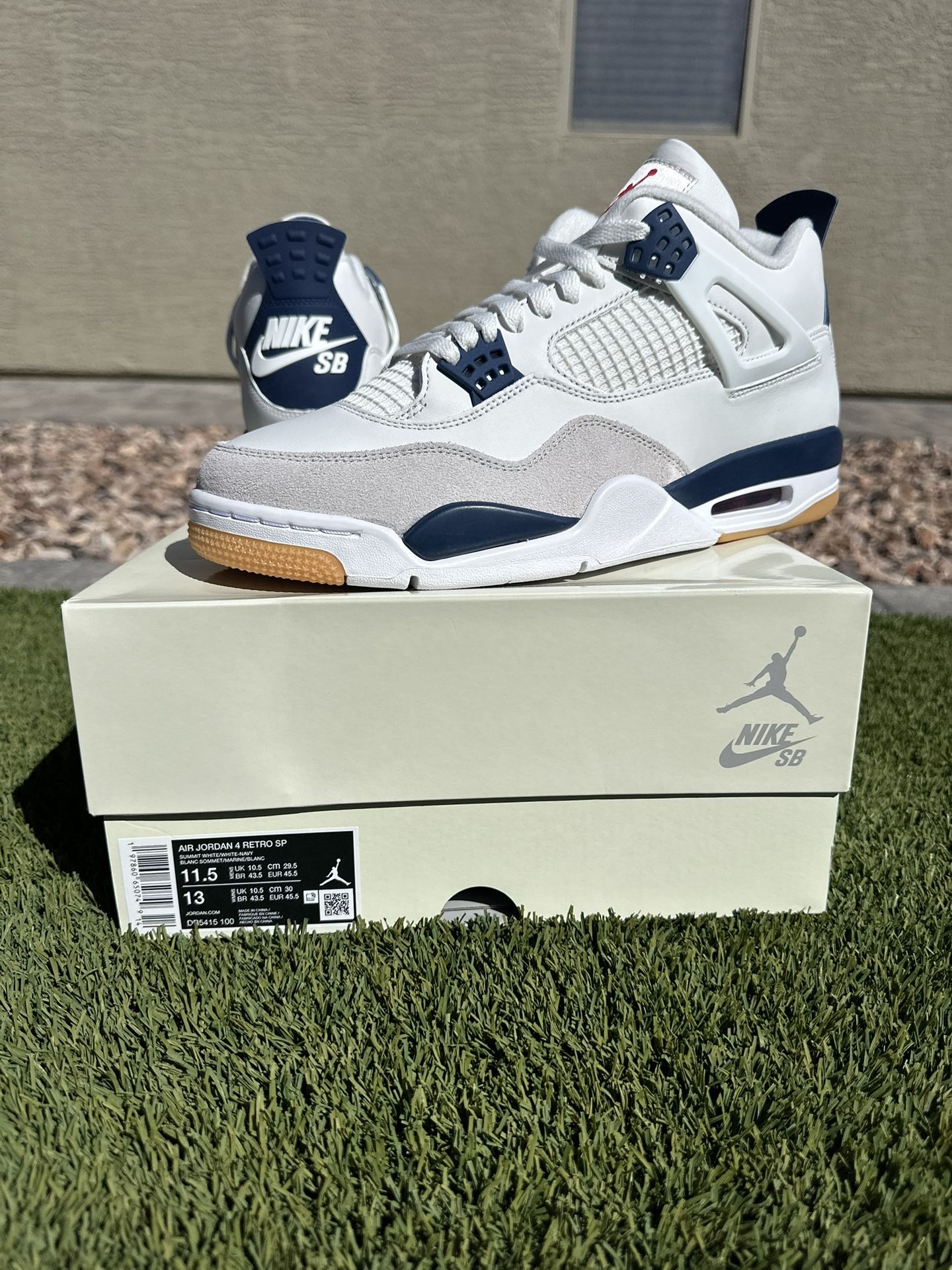 Nike Air Jordan 4 Retro SB Navy NEW/RECEIPT SIZE: 11.5 $370 FIRM ONLY!!