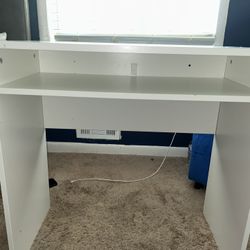 Compact Dorm Desk White 