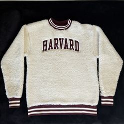 Off White And Burgundy Champion Sweatshirt 