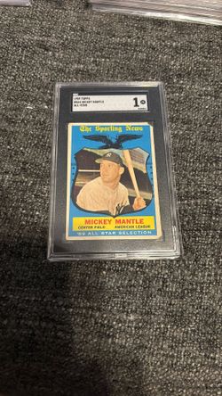 1959 Topps #564 Mickey Mantle All Star SGC 1