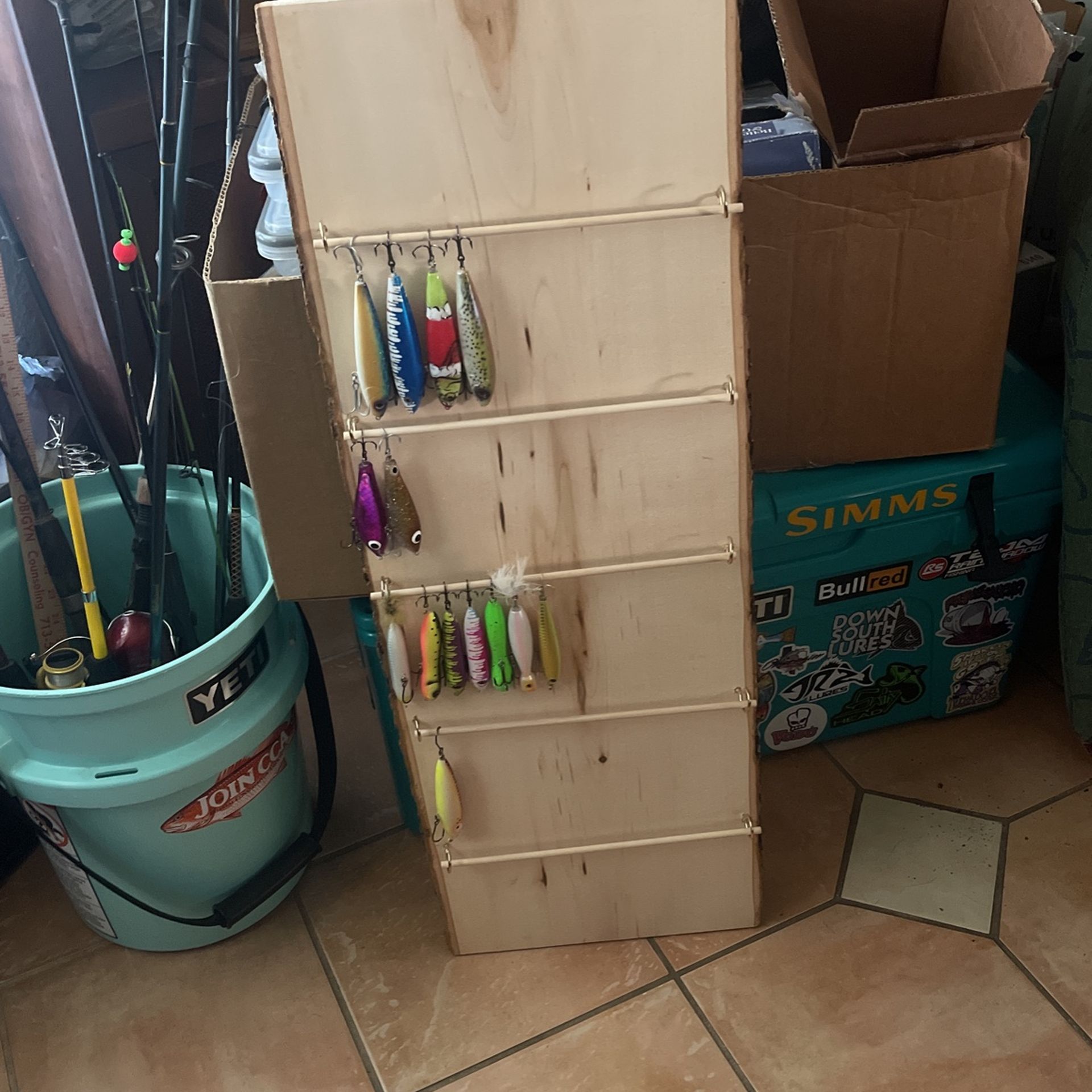 Fishing Lure Rack (Lures Not Included) for Sale in Houston, TX - OfferUp