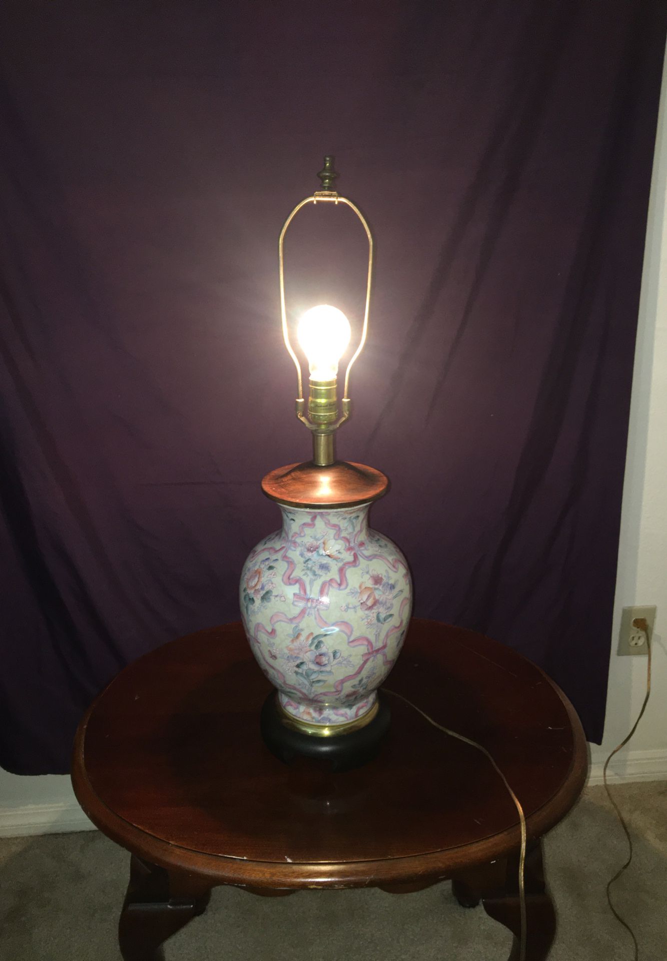 Antique Frederick cooper lamp ginger jar Imari style
