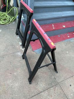 2 Saw Horses N Downspout Ext