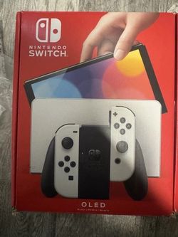 Nintendo Switch OLED Handheld Console 64GB w/ 12GB SD, Case, Box