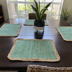 Woven Jute Placemats Set of 4 for $15