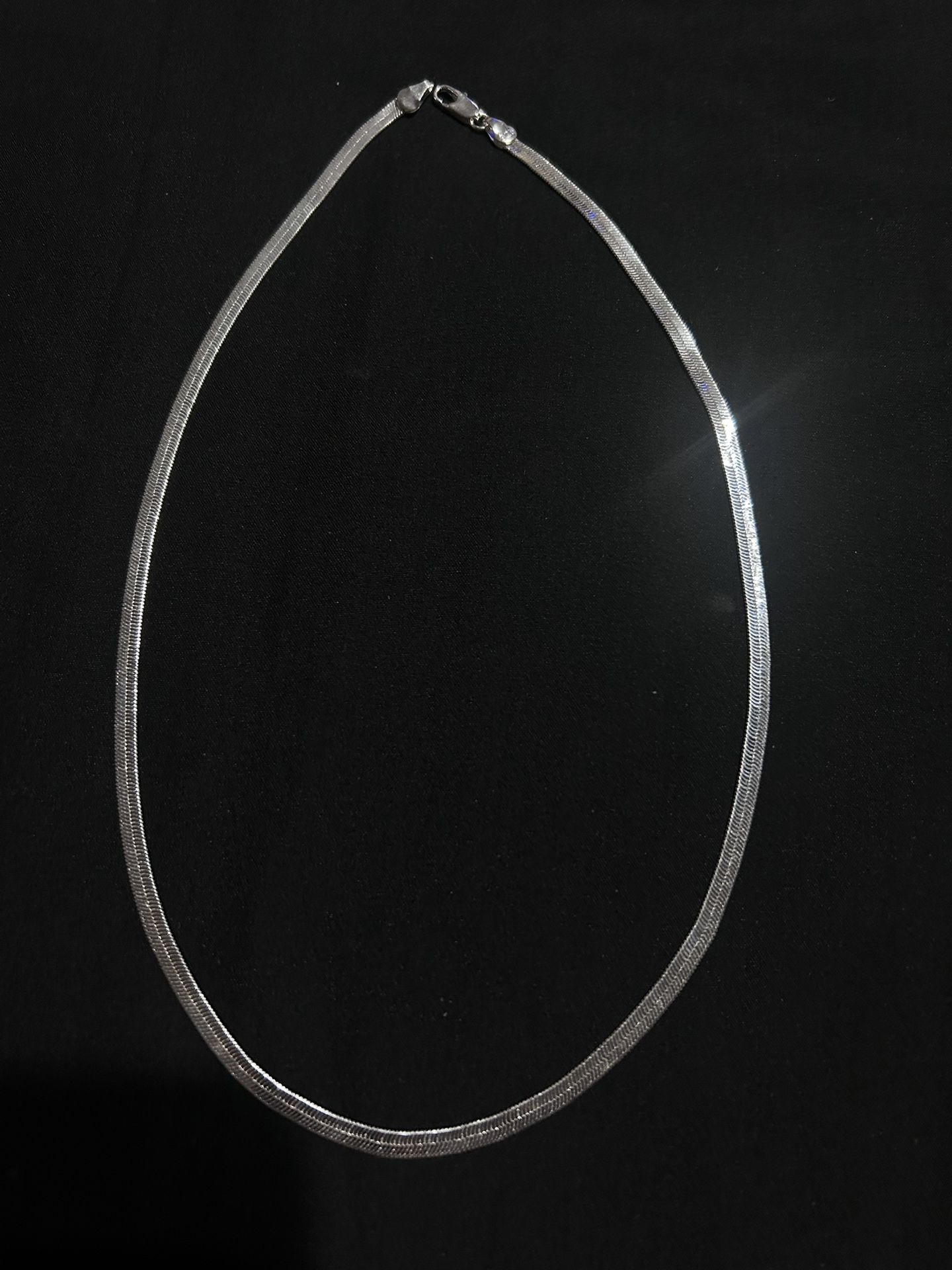 Sterling Silver Flat Snake Chain