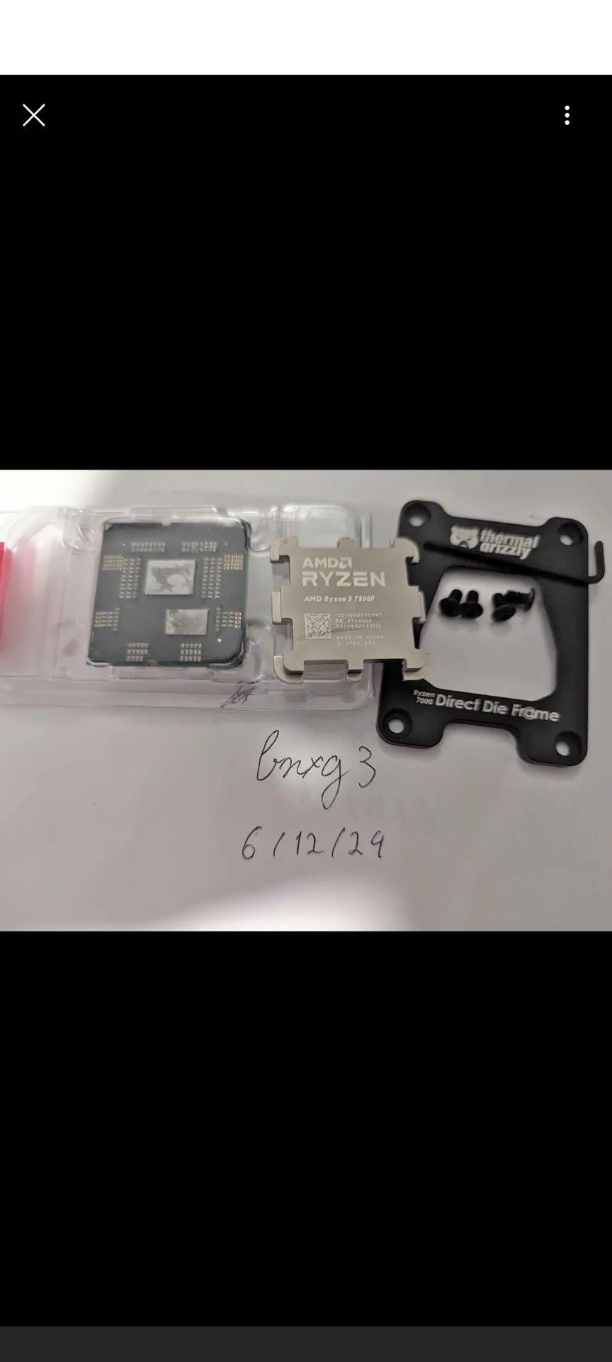 Ryzen 5 7500f delidded
