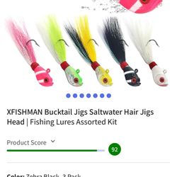 Bucktail Jig 2oz Fishing 