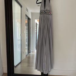 Silver long dress