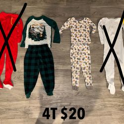 4T Toddler Boys Pajamas