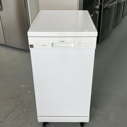 Danby 18 White Portable Dishwasher - DDWEWP S2G