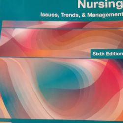 Contemporary Nursing Issues Trends & Management