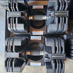 Pair Of Bowflex Dumbbells 60lbs Each 
