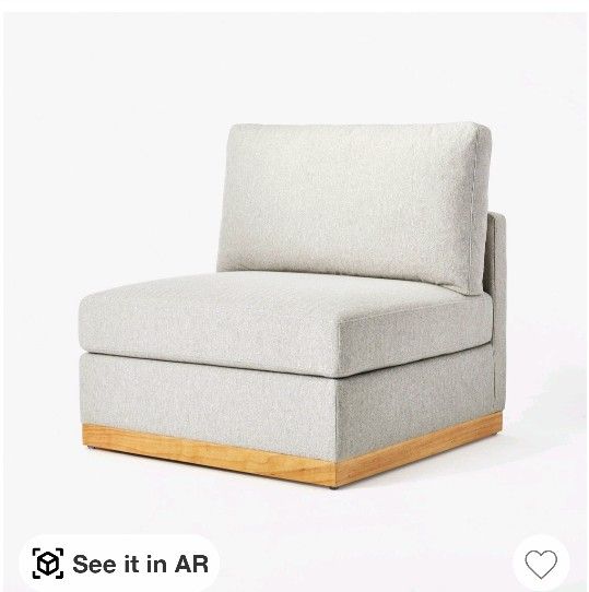 Woodland Hills Modular Sectional Chair Light Gray - Thresholdâ„¢ designed with Studio McGee