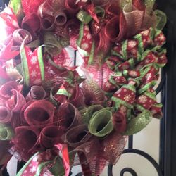 Large Christmas Wreath A Little Faded